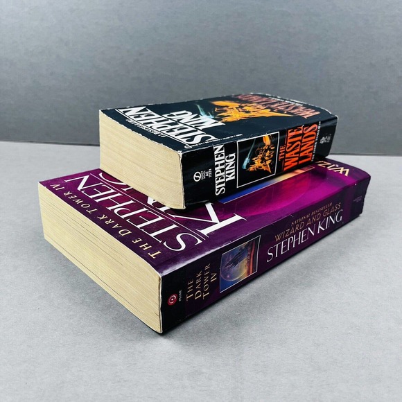 Dark Tower Book 3 & 4 Stephen King The Waste Land Wizard and Glass Paperback - Picture 10 of 13